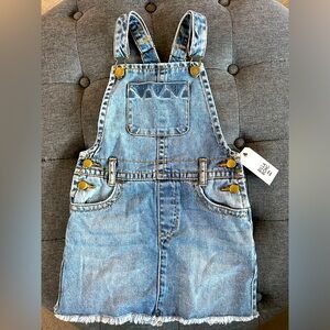NWT Billabong Denim Dress Overall Size XS/6/6x
